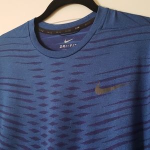 NIKE Dri-Fit Sport Shirt Blue Sz. Large